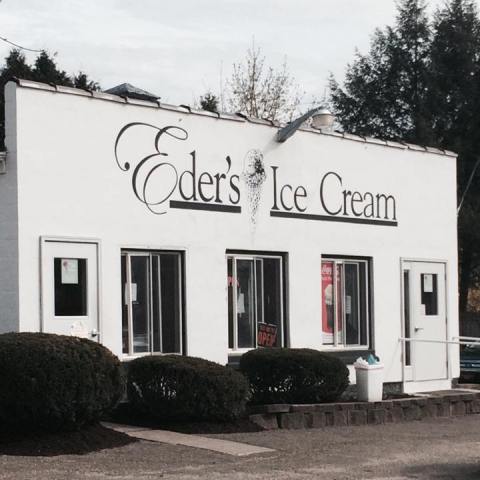 Treat Yourself To A Huge Ice Cream Cone At The Eders Ice Cream In Pennsylvania