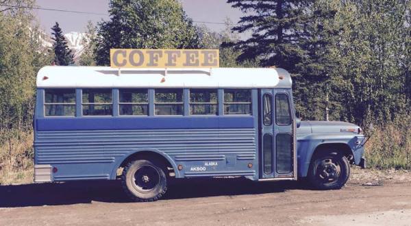Uncle Leroy’s Coffee In Alaska Got Their Start On A Charming Blue School Bus