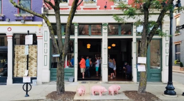 Look For The Three Little Pigs And Then Step Inside Liberty’s Bar & Bottle In Cincinnati