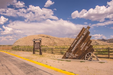 Enjoy Expansive Views From Atop An Oregon Trail Landmark At Wyoming's Independence Rock