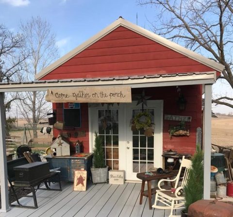 Browse Through Endless Vintage Treasures In The Middle Of Nowhere At Iowa's Red Barn Market Antiques