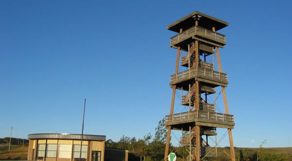 Climb To The Top Of An Observation Tower With Stunning Panoramic Views At Nicollet Tower In South Dakota