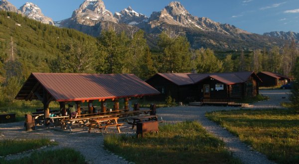 You’ll Have A Front Row View Of Wyoming’s Teton Range At These Cozy Cabins
