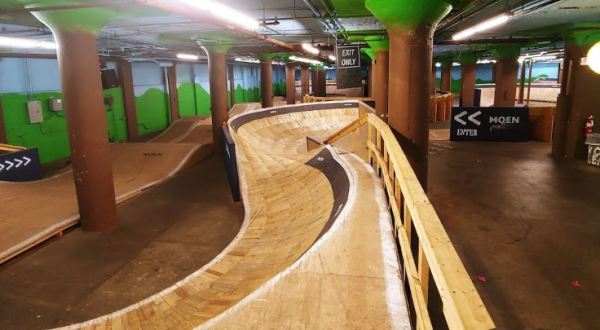 Go Mountain Biking All Winter Long At Ray’s, Cleveland’s Coolest Indoor Track