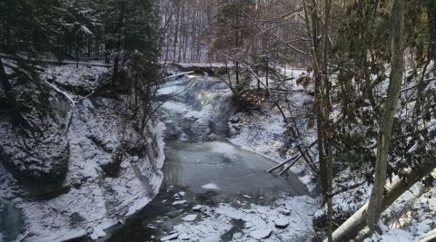 Embark On A Winter Waterfall Hike Near Cleveland For A Dreamy, Scenic Stroll