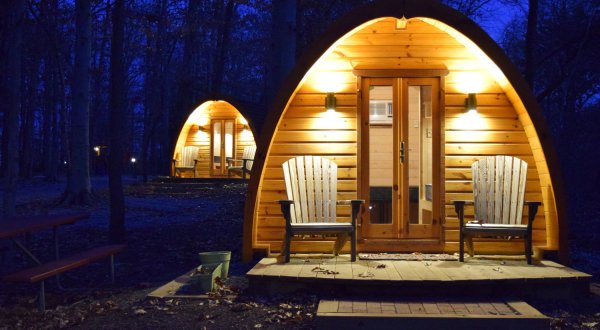 The Glamping Pods At Maryland’s Cherry Hill Park Will Take Your Camping Experience Up A Notch