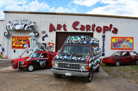 You Can See Dozens Of One-Of-A-Kind Art Cars At Art Cartopia, A Free Museum In Colorado