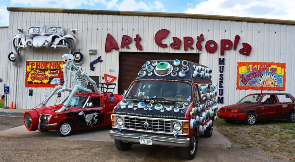 You Can See Dozens Of One-Of-A-Kind Art Cars At Art Cartopia, A Free Museum In Colorado