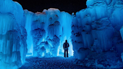 Experience Fire And Ice At This Year's Ice Castles In New Hampshire