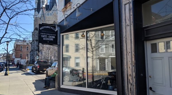 Visit A Motorcycle Shop With Its Own Scrumptious Cafe Inside At Moto Coffee Machine In New York