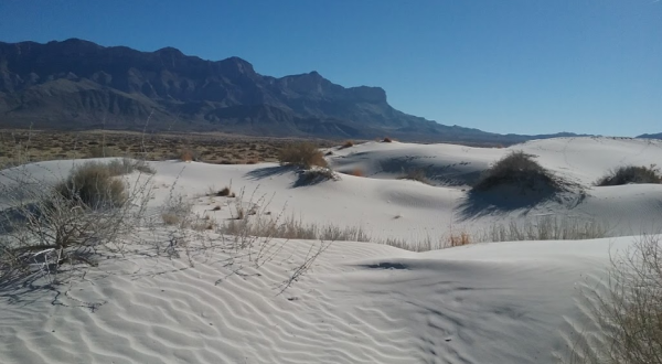 Hike Through Over 2,000 Acres Of White Sand Dunes At Guadalupe Mountains National Park In Texas