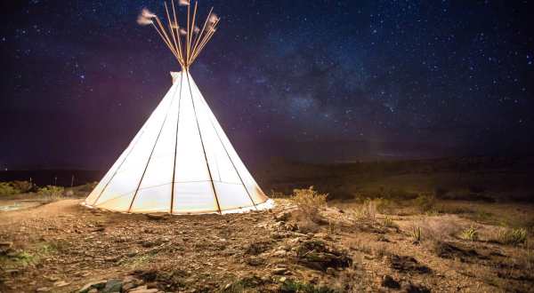 Enjoy A Front-Row Seat To Some Of The Darkest Skies On Earth At Las Estrellas Tipi In Texas