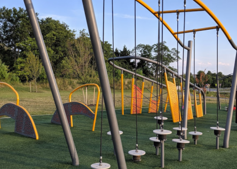 There's A Ninja Playground At Maryland's Blandair Regional Park And Even Adults Can Join In The Fun