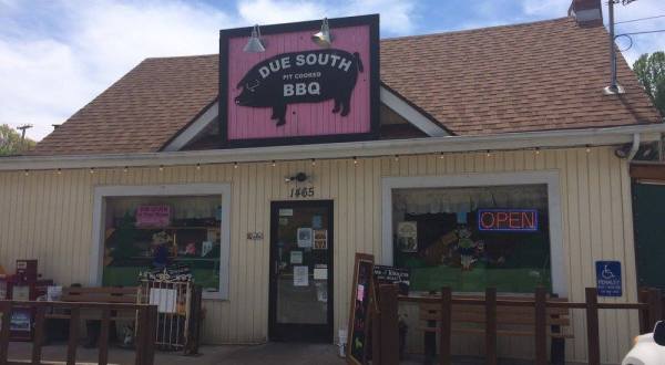Some Of The Best Pit-Cooked BBQ In Virginia Can Be Found At Due South Restaurant