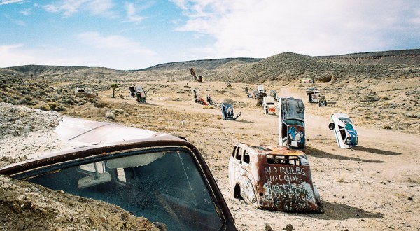 Travelers Are Often Dazed And Confused When They Drive By This Bizarre Car Forest In Nevada