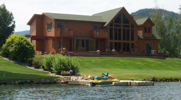 Mountainous Beauty Surrounds The St. Joe Riverfront Bed And Breakfast In Idaho