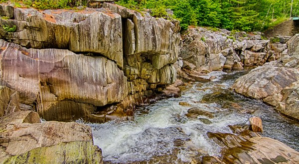 Experience Coos Canyon, One Of Maine’s Most Majestic Waterfalls, Without Getting Out Of Your Car
