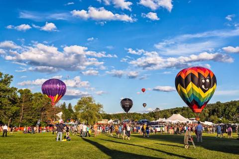 The Sky Will Be Filled With Colorful And Creative Hot Air Balloons At The Quechee Hot Air Balloon Festival In Vermont