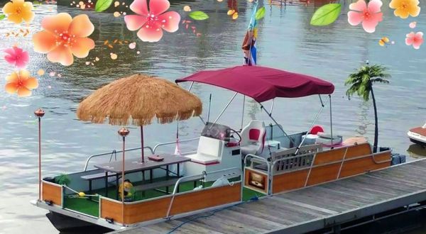 You Can Take A Unique Tiki Boat Tour Of Cincinnati This Summer
