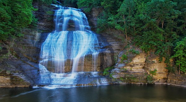 Enjoy The Views Of Shequaga Falls Outside Buffalo Right From The Seat Of Your Car