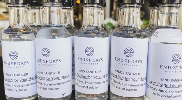 The End Of Days Distillery In North Carolina Is Now Making Hand Sanitizer For Locals Instead Of Vodka