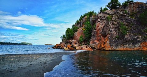 The Black Beach On Minnesota's North Shore Looks Like Something From Another Planet