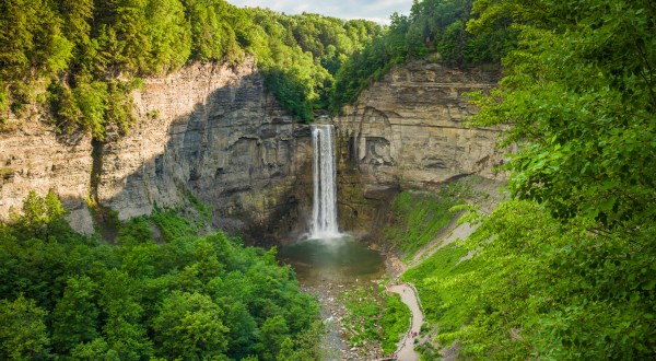 Take An Easy Out-And-Back Trail To Enter Another World At Taughannock Falls State Park In New York