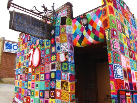 Don't Miss This Building-Sized Yarn Bomb In Northwest Arkansas