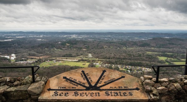 You Can See 7 Different States At Once From Lookout Mountain In Tennessee
