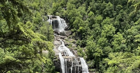 See The Tallest Waterfall In North Carolina At Nantahala National Forest