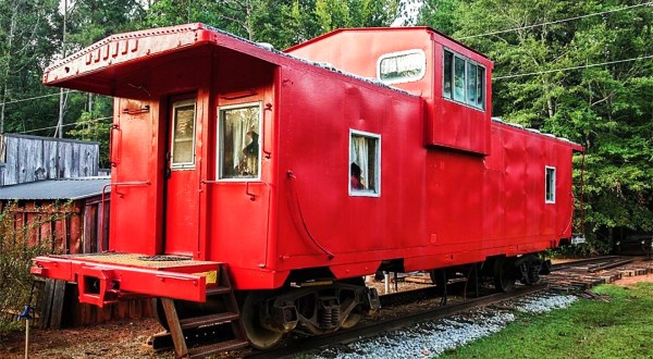 Spend The Night In An Authentic 1940s Railroad Caboose In Alabama