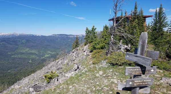 The Remote Hike To Cinnamon Mountain In Montana Winds Through Patches Of Forest To An Old Fire Lookout