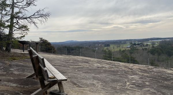 Hike Straight Through A Giant Rock Formation On Hollow Rock Trail In North Carolina