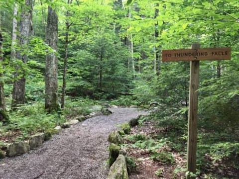 Take An Easy Out-And-Back Trail To Enter Another World At Thundering Brook Falls In Vermont