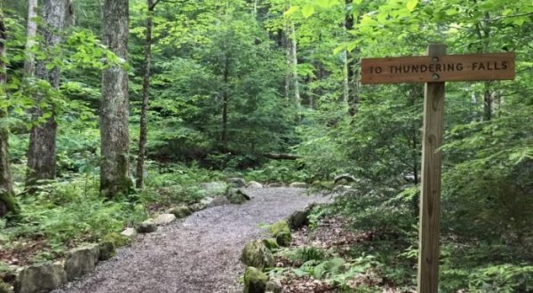 Take An Easy Out-And-Back Trail To Enter Another World At Thundering Brook Falls In Vermont