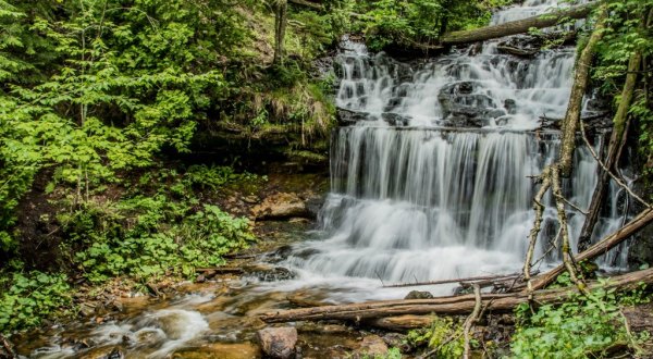 Take An Easy Out-And-Back Trail To Enter Another World At Wagner Falls In Michigan
