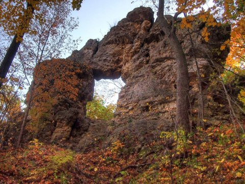 There Is A Natural Stone Arch In Minnesota, And You'll Find It At Frontenac State Park