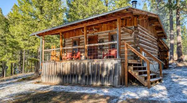 Enjoy Total R&R At This Secluded Montana Cabin