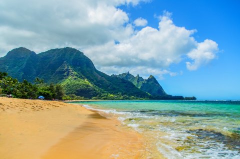 One Of The Country's Best Spots For Collecting Sea Shells Is Tunnels Beach In Hawaii