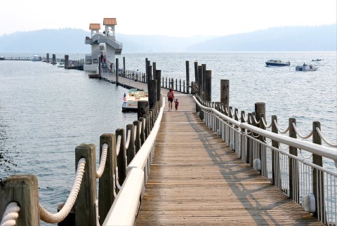 Coeur d'Alene Resort In Idaho Features A 3,300-Foot Boardwalk And Stunning Waterfront Views