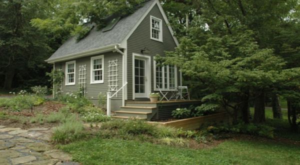 Experience Tiny House Living At This Charming Maryland Rental With Waterfront Views