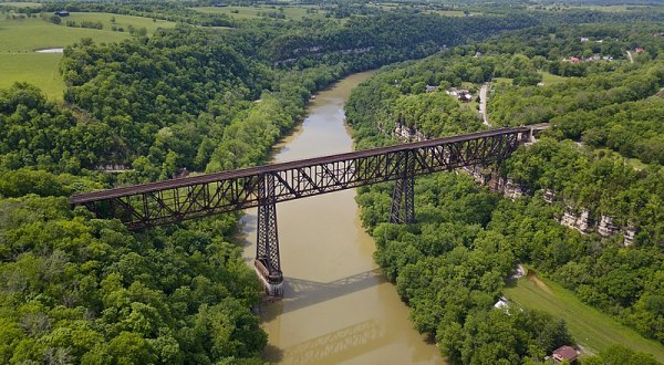 One Of The Tallest And Most Impressive Bridges In Kentucky Can Be Found In The Town Of High Bridge