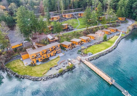 Stunning Views And Cozy Cabins Await You At Snug Harbor Resort In Washington