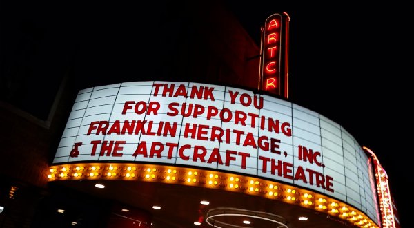 The Only Art Deco Movie House In Indiana, The Aircraft Theatre, Shows Classic Films The Old-Fashioned Way