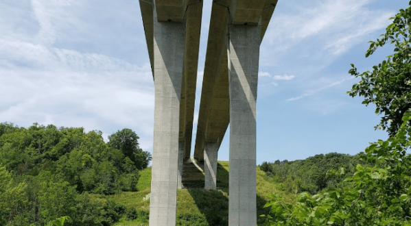 The Tallest, Most Impressive Bridge In Ohio Can Be Found In The Town Of Oregonia