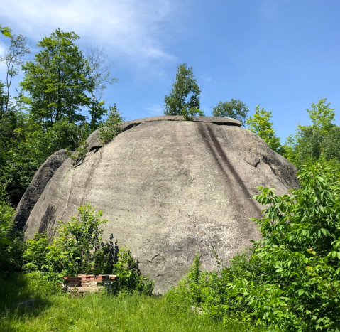 This Short Hike In Maine Leads To One Of New England's Only Glacial Erratics, A Fascinating Relic Of The Ice Age