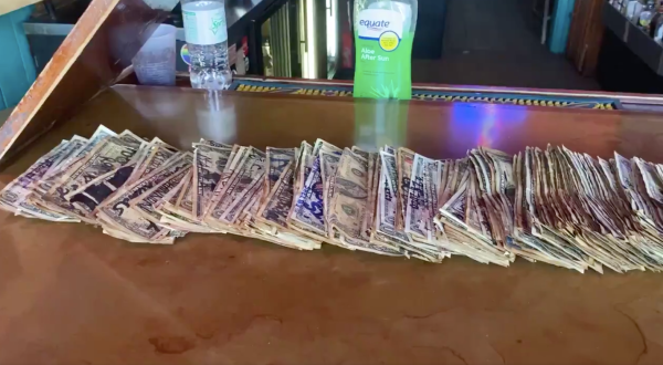 This Tybee Island Bar Owner Removed $3,714 Worth Of Wall-Stapled Bills To Give To Her Unemployed Staff