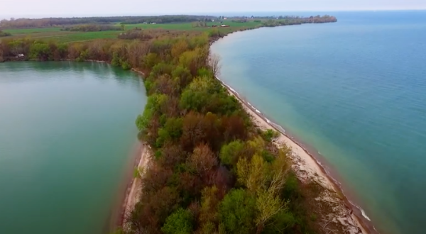 A Drone Flew High Above A Mostly Uninhabited Island In Ohio And Caught The Most Incredible Footage