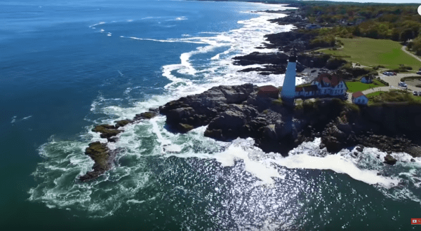 A Drone Flew High Above Nature In Maine And Caught The Most Incredible Footage