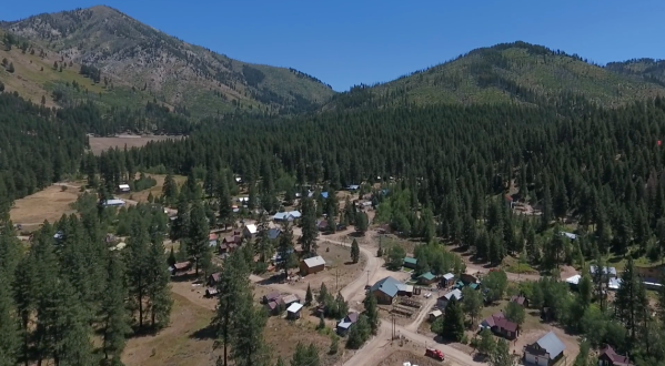 A Drone Flew High Above A Historic Mining Town In Idaho And Caught The Most Incredible Footage